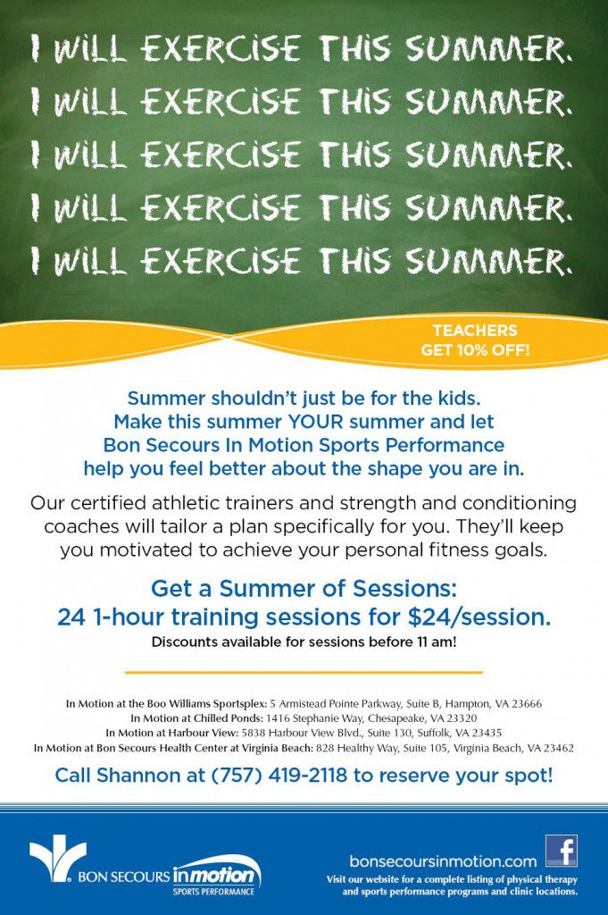 Bon Secours In Motion Summer Exercise Sessions